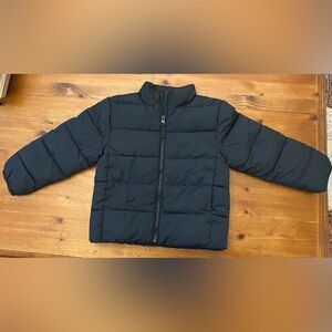 Kids Black Puffer Jacket Black Size XS (4)